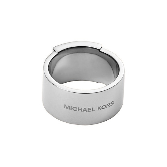 Michael Kors Silvertone Padlock Ring and Astor Stud Bracelet Matching Pair 7 - Picture 11 of 12